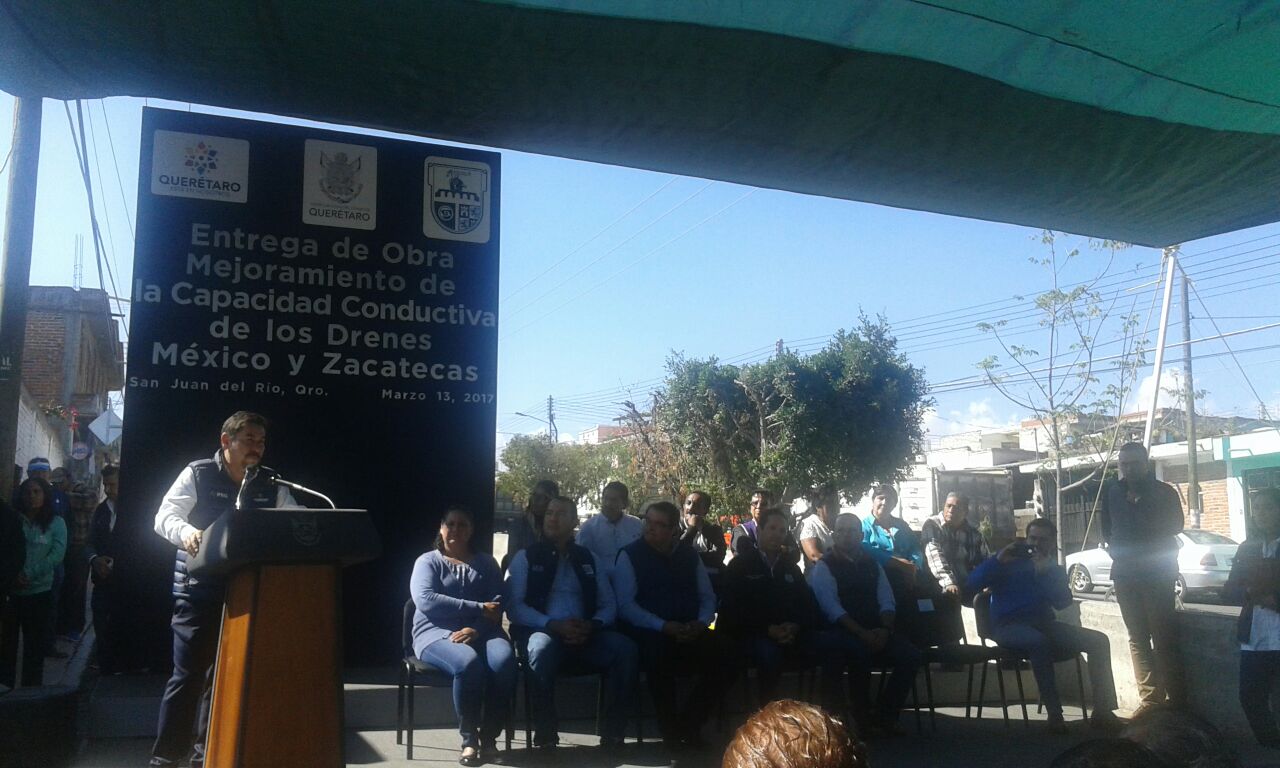 FDS entrega obra de mejoramiento en drenes de San Juan del Río