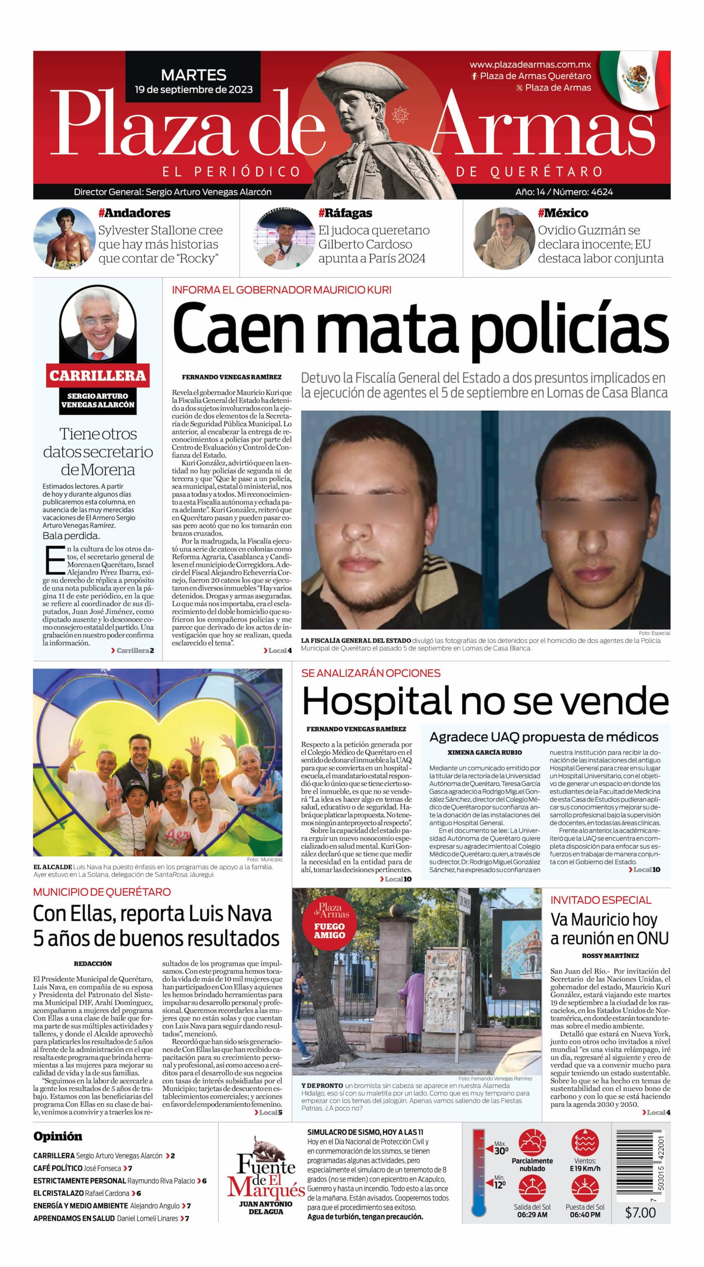 Portada 19 de septiembre de 2023