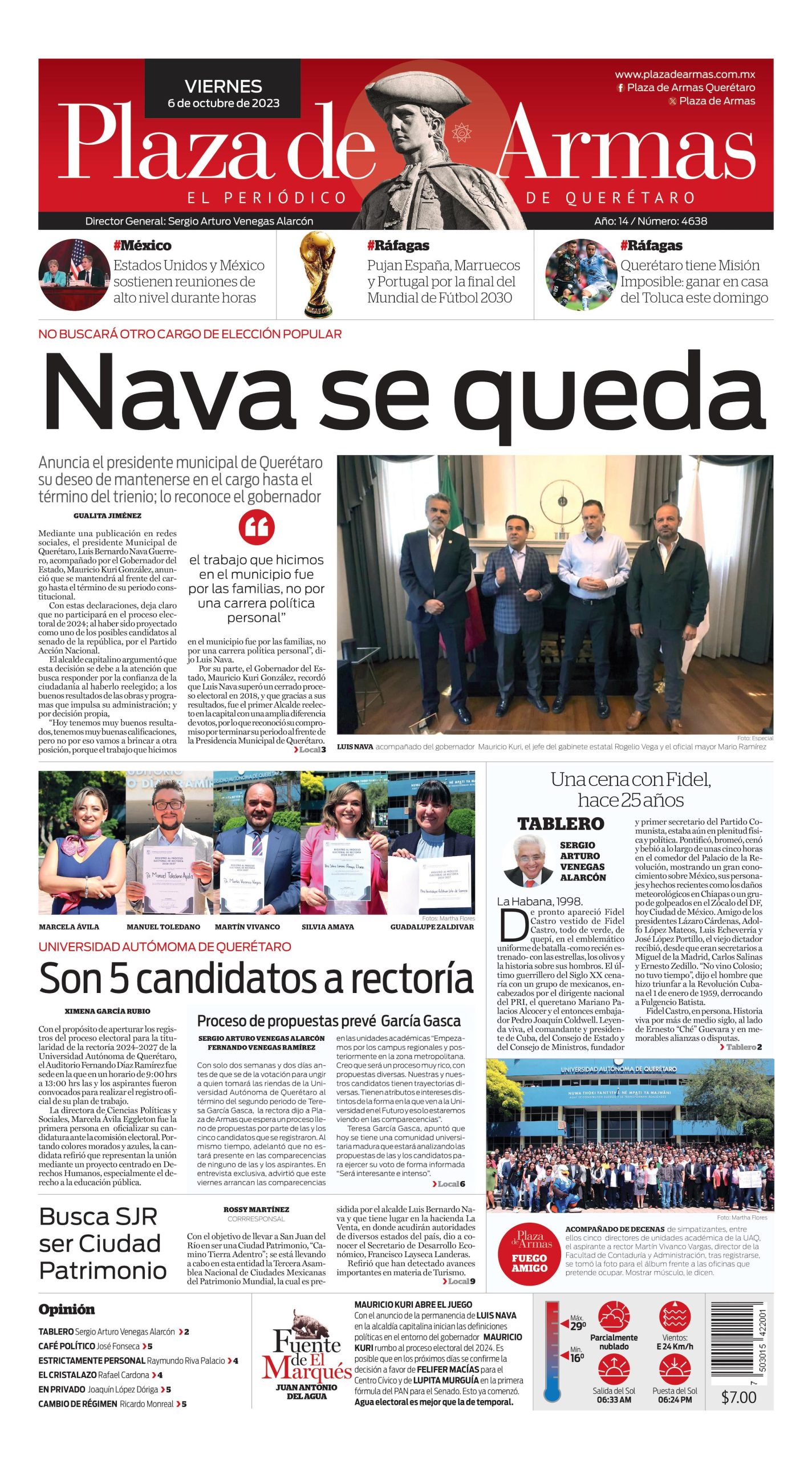 Portada 6 de octubre de 2023