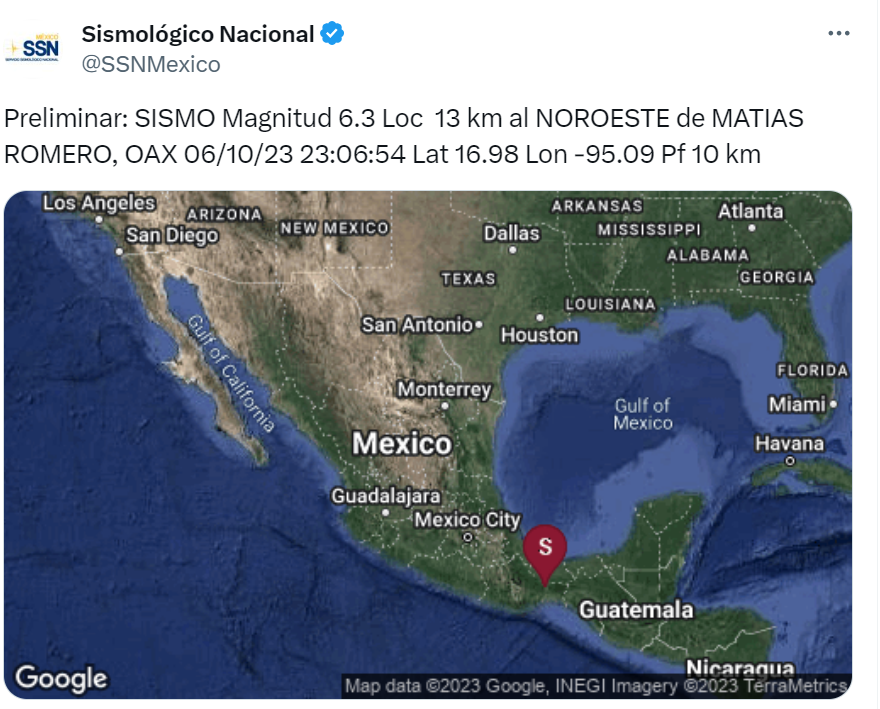 Se registra sismo de 6.3 grados que activa la alarma sísmica en CDMX