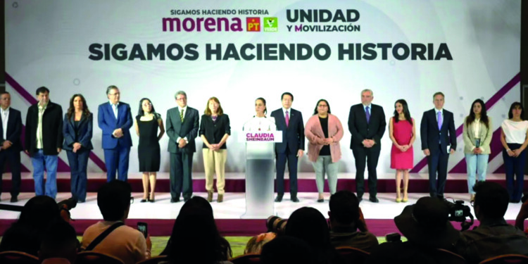 Suma Sheinbaum a Ebrard, Yáñez y Velasco a campaña