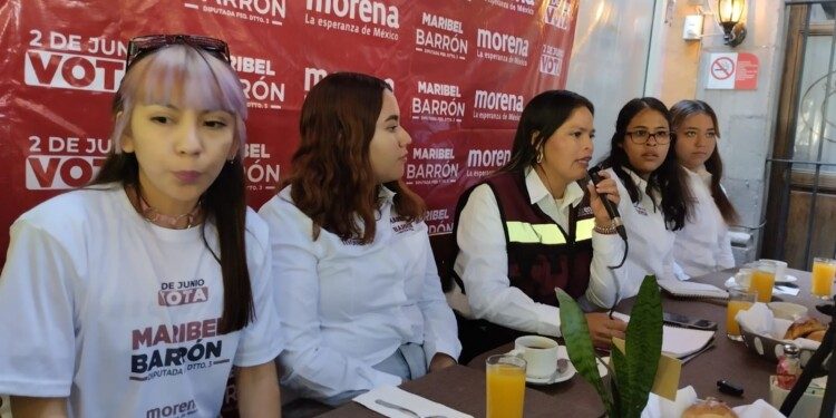 Abanderará principios de la 4T la candidata a la diputación federal por el III distrito, Maribel Barrón