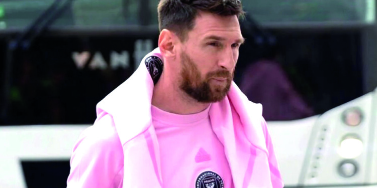 Messi otra vez no entrenó