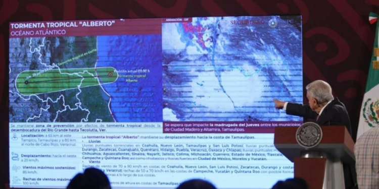 Se busca proteger a la población, dice AMLO sobre ‘Alberto’