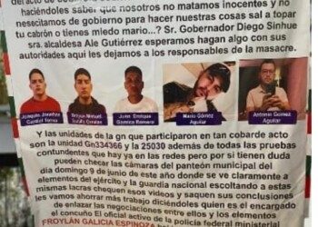 Exhibe CJNG a responsables de masacre en León