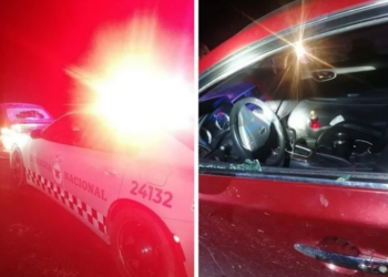 Balea Guardia Nacional a familia en SLP; niña muere