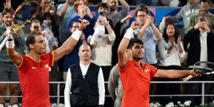Avanzan Nadal y Alcaraz con trabajo en los dobles de JO
