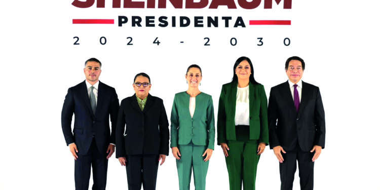 Anuncia Claudia  4 secretarios más