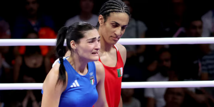 Boxeadora italiana se disculpa con Imane Khelafi