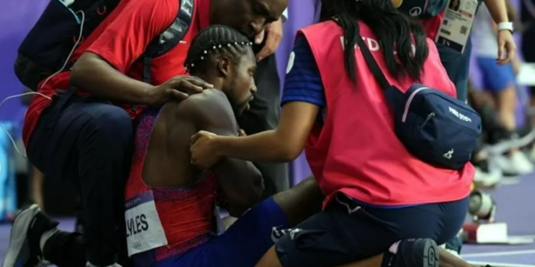 Noah Lyles compitió en 200 metros y ganó Bronce con Covid-19