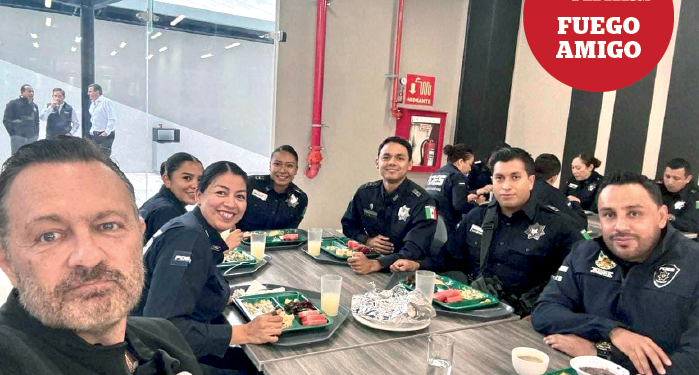 Convivió Kuri en el comedor del Rhino