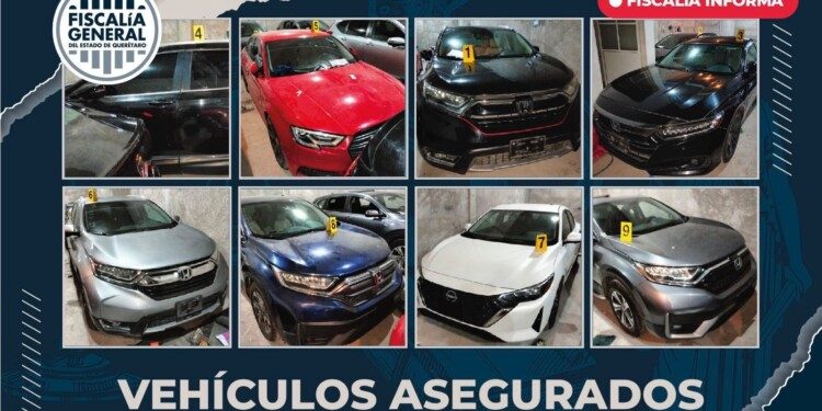 Fiscalía asegura bodega con vehículos robados