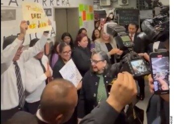 Protestan contra reforma judicial en edificio sede del CJF 