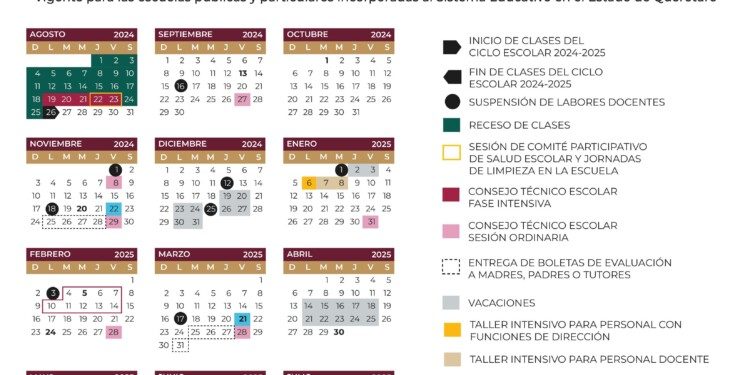 USEBEQ ajusta calendario escolar 2024-2025 para educación básica en Querétaro