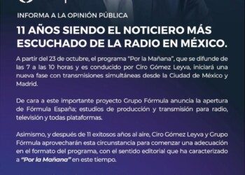 Ciro Gómez Leyva informará desde Madrid