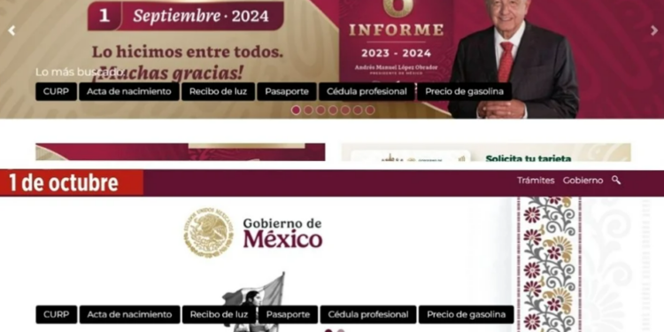 Cambia imagen de sitios del Gobierno con arranque de sexenio