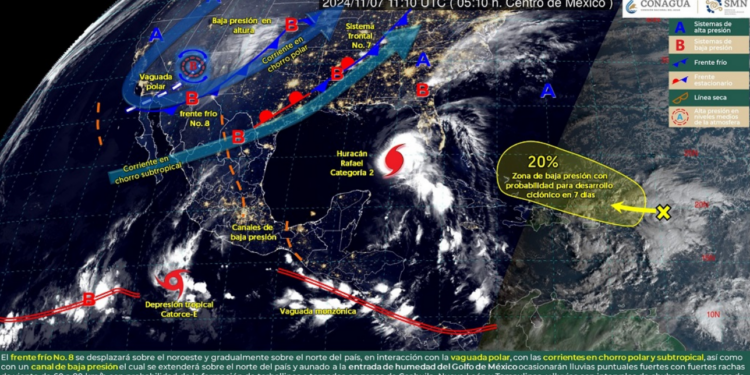 Frente Frío 8 se desplazará por noreste y norte de México