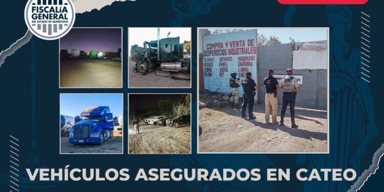 Catea PID predio en San Juan del Río; aseguran 27 vehículos