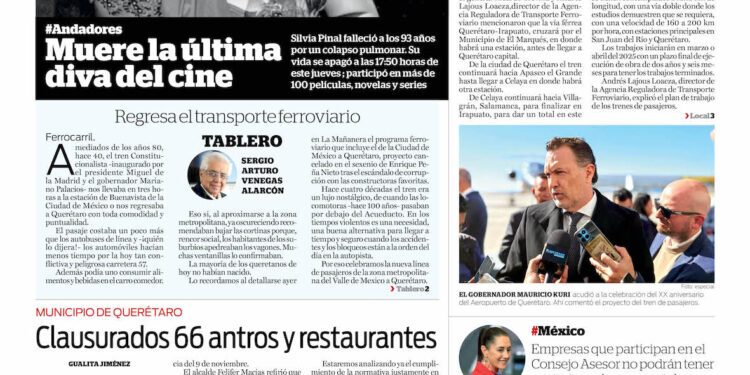 Portada 29 de noviembre de 2024