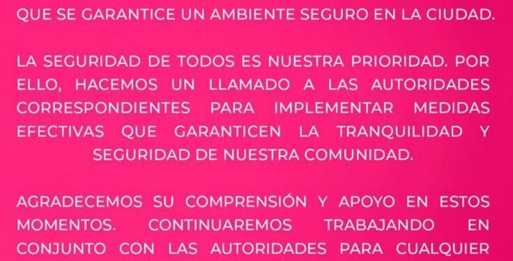 Anuncia bar Despecho cierre temporal por motivos de seguridad