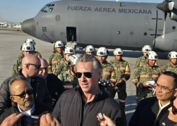 Gobernador de California agradece a la presidenta Sheinbaum el apoyo enviado a Los Ángeles