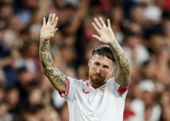 Sergio Ramos, casi rayado