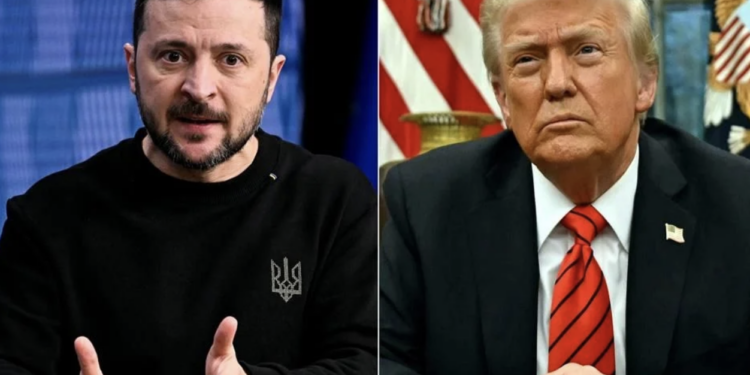 Pactan o desaparecen, amaga Trump a Zelensky