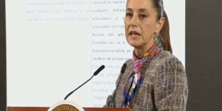 Terrorismo como delito grave, no es dirigido a cárteles: Sheinbaum
