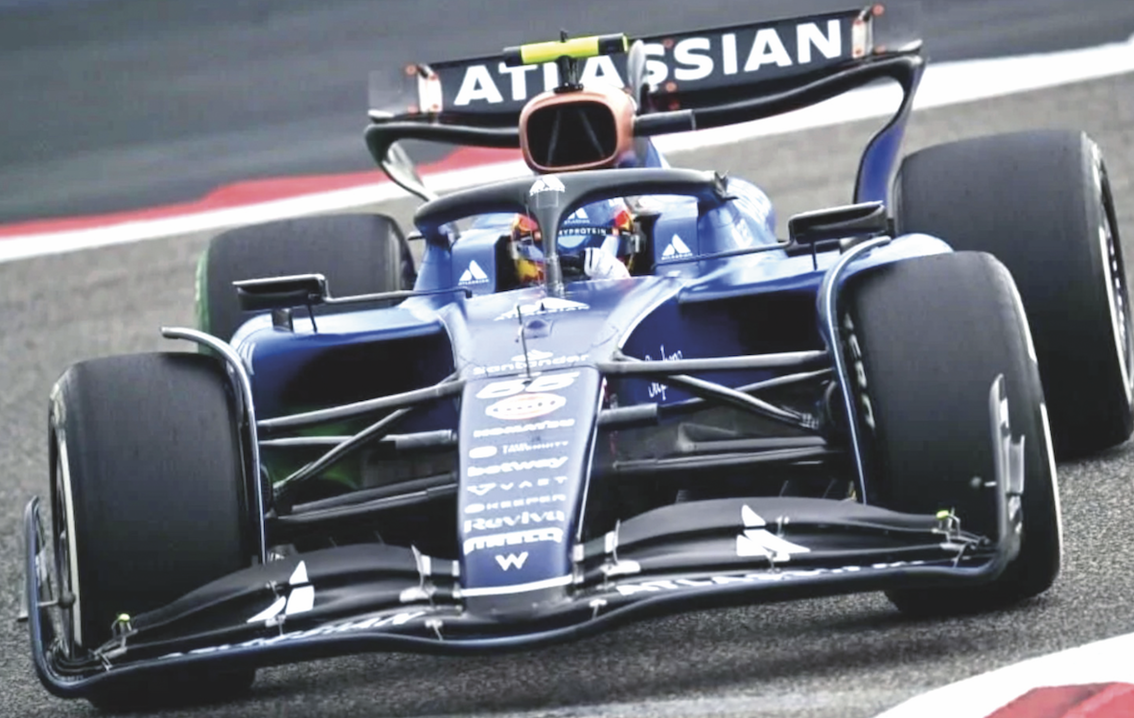 Imponen Sainz y Williams su ritmo en test de Bahréin