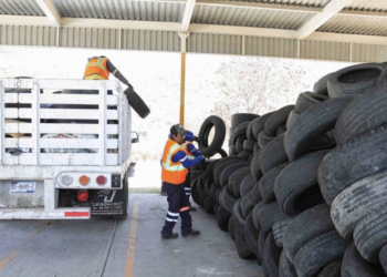 Destaca Chepe la recolección de cinco mil llantas usadas