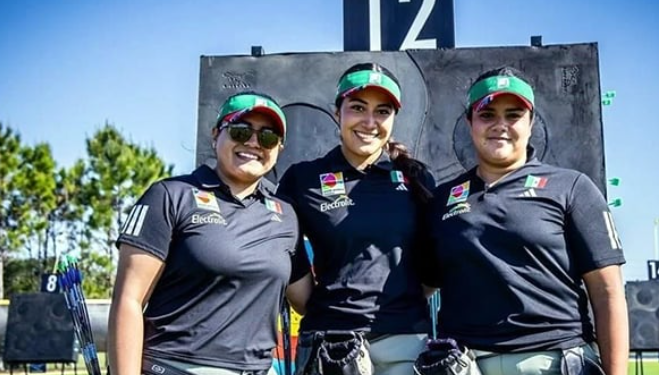 Logra México medalla de oro por equipos en arco compuesto