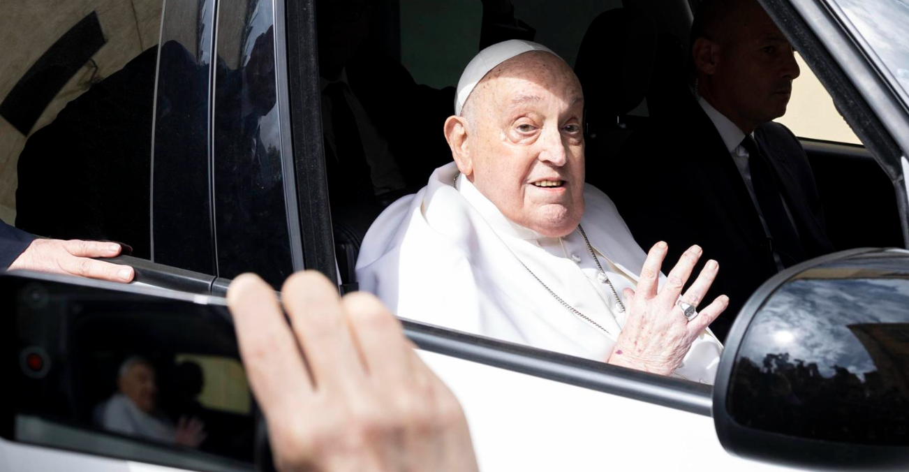 Papa Francisco visita una cárcel romana por el Jueves Santo