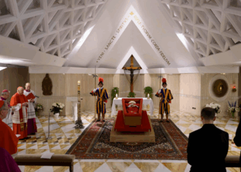 Dentro del velatorio privado de Francisco: respeto y oración por el Papa difunto