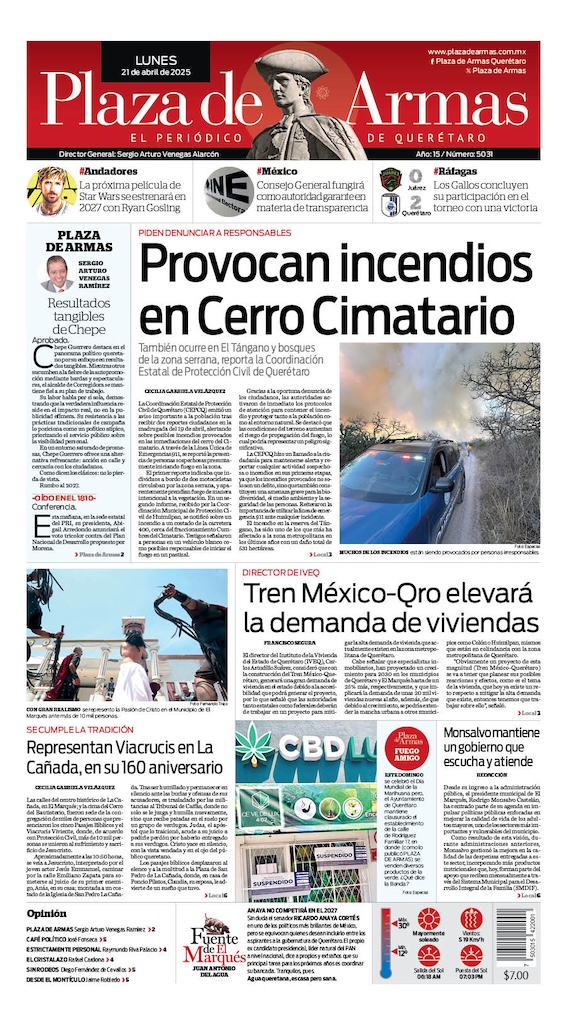 Portada 21 de abril de 2025