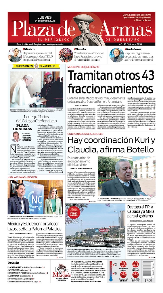 Portada 24 de abril de 2025