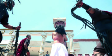 Representan Viacrucis en La Cañada, en su 160 aniversario