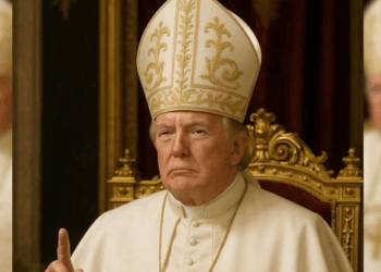 Trump postea en su cuenta de Truth Social una foto vestido de Papa