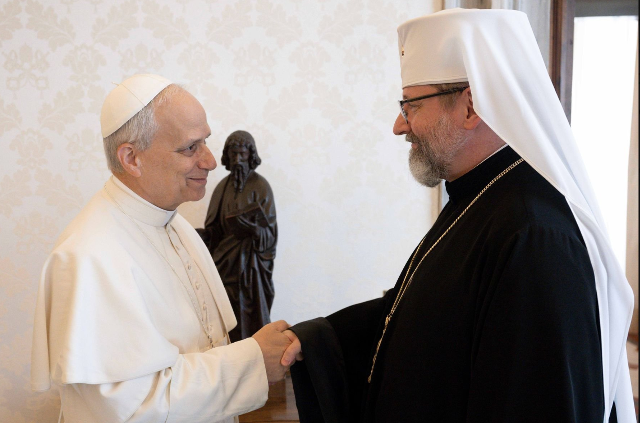 Recibe León XIV al arzobisbo ucraniano Sviatoslav Shevchuk