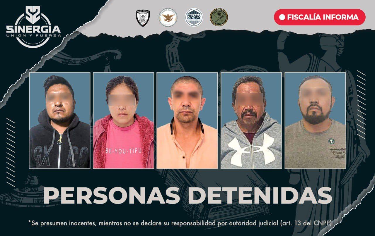 Detenidas 13 personas durante acciones en Sinergia en San Juan del Río y Amealco