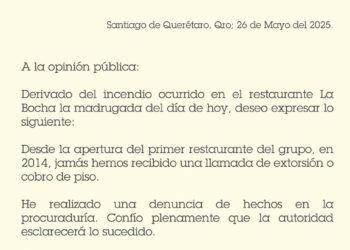 NIEGAN EXTORSIÓN EN LA BOCHA