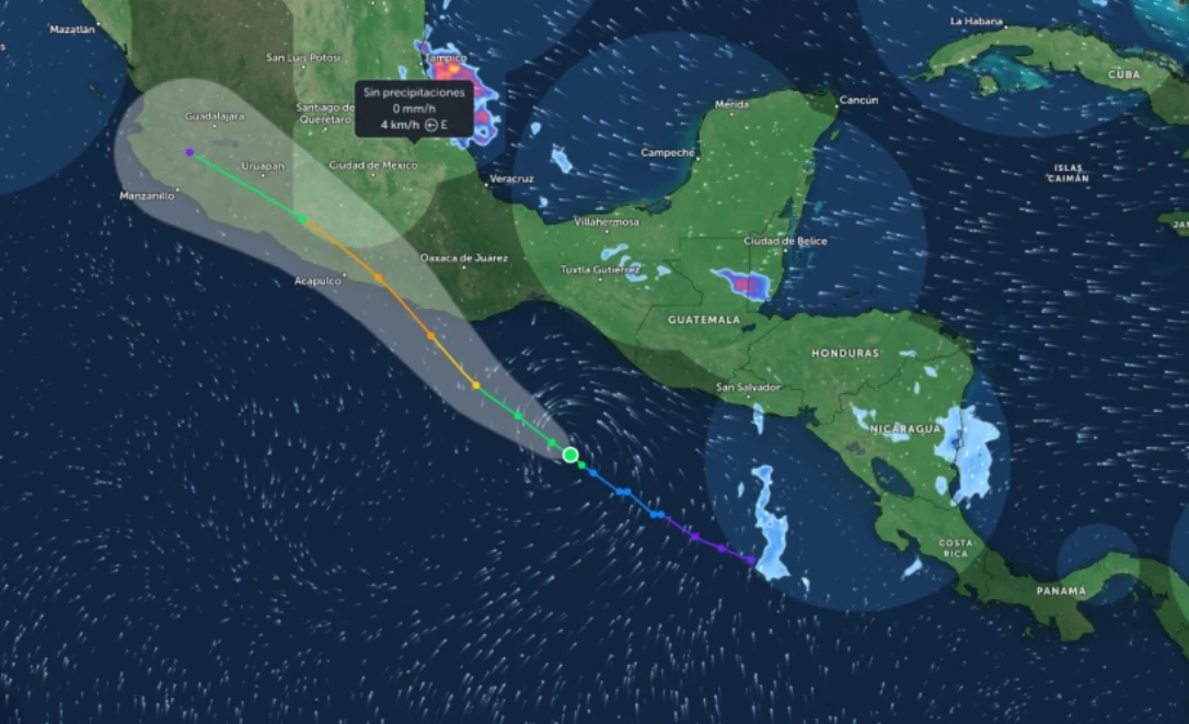 Se forma tormenta tropical ‘Erick’ en sur de Chiapas
