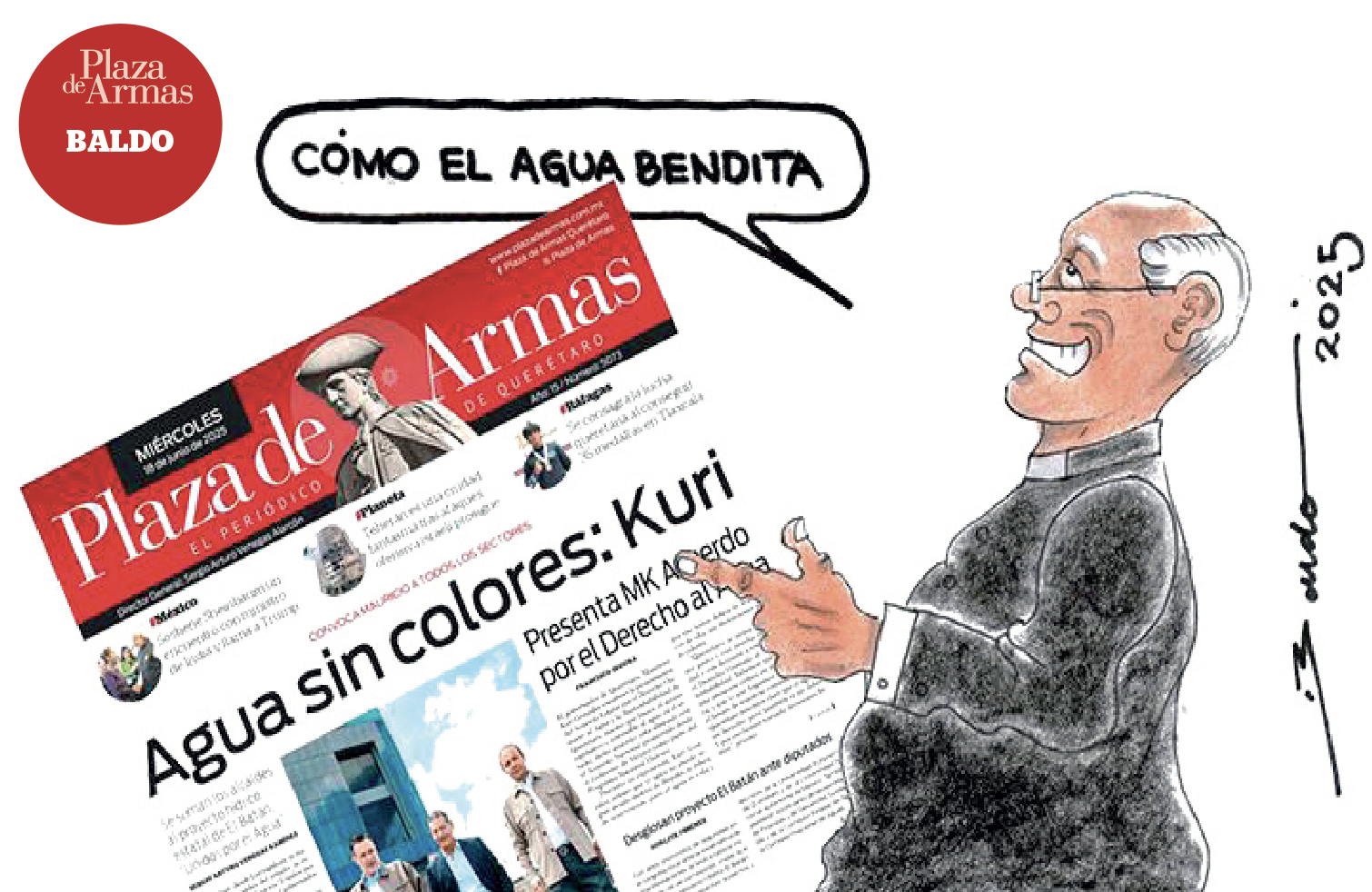 Cómo el agua bendita