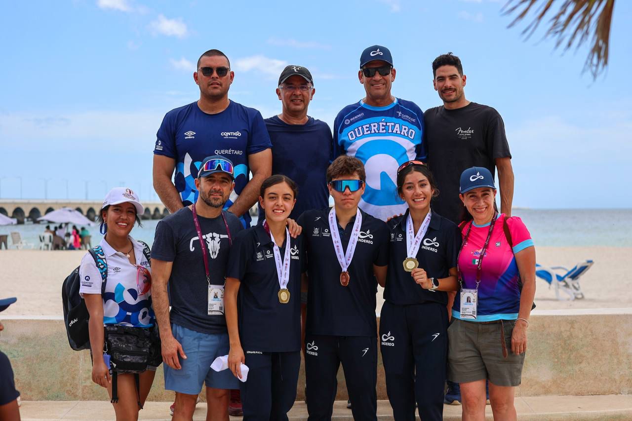 Triatletas queretanos rompen récord
