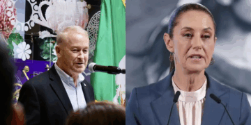 Sheinbaum sostiene tercera reunión con el embajador estadounidense en el Palacio Nacional