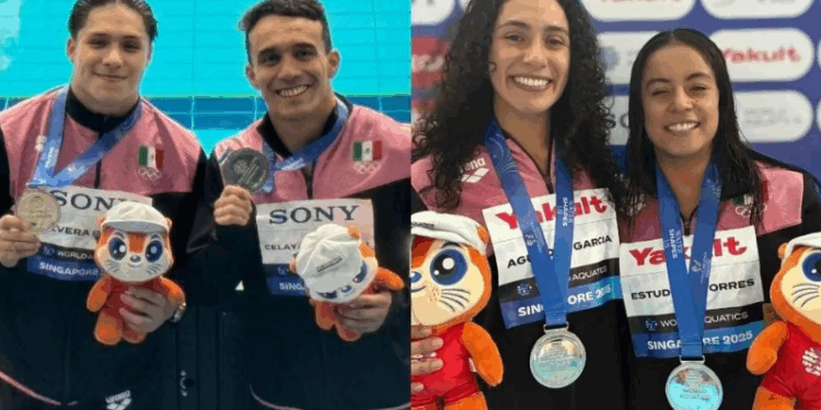 Tiene México jornada plateada en Mundial de Singapur 