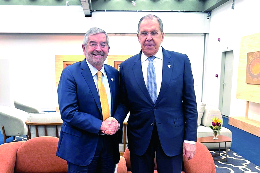 Se reúne De la Fuente con su homólogo ruso, Serguéi Lavrov