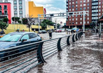 Fuertes lluvias en Querétaro