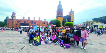 Arriban peregrinas serranas a San Juan, en ruta al Tepeyac