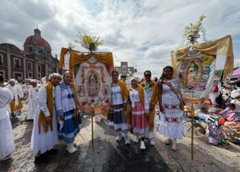 Arriban peregrinas queretanas a la Basílica de Guadalupe