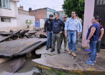 Supervisa Felifer Macías zonas con afectaciones a causa de la lluvia